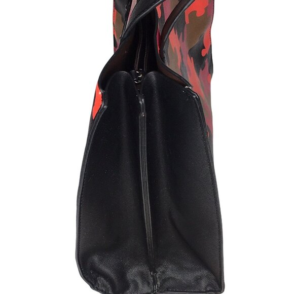 Sondra Roberts Squared Large Colorful Faux Leather Shoulder Bag Tote - Picture 4 of 16